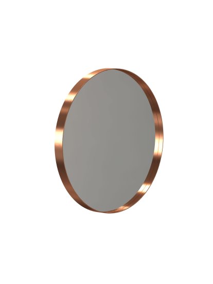 Unu Miroir rond, ø 40 cm, Cuivre brossé
