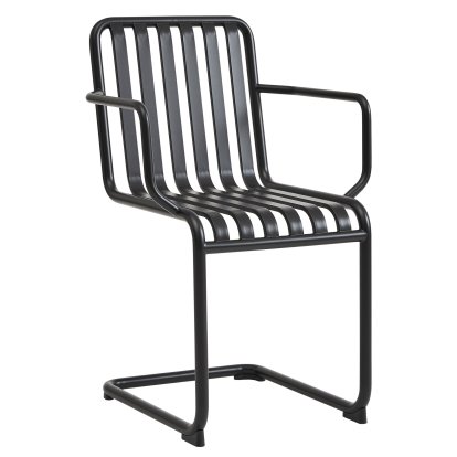 Chaise cantilever Palissade, Anthracite, Avec accotoirs
