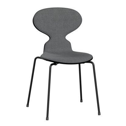 Chaise Fourmi (Ant) 3101 avec rembourrage avant, Laqué, Noir, Remix 143 - Gris, Noir
