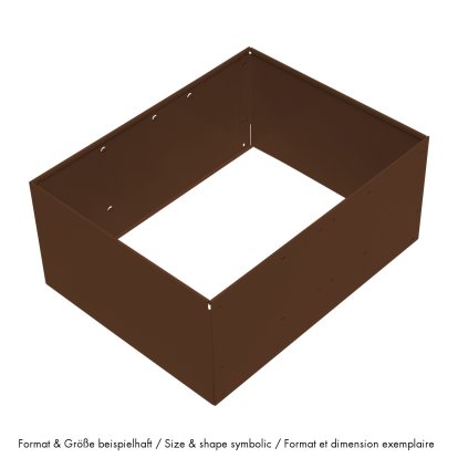 Cadre métallique pour porte coulissante USM Haller, 75 x 50 x 35, Marron USM