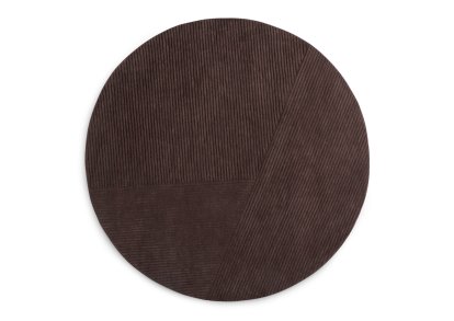 Tapis Row, Ø 200 cm, Brun foncé