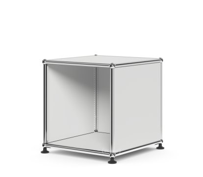 Table d'appoint USM Haller pour salle d'attente, H 35 x L 35 x P 35 cm, Gris clair RAL 7035