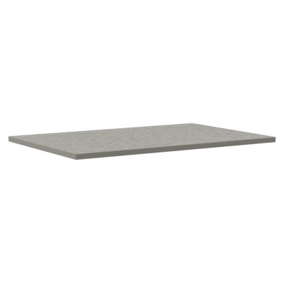 Plateau de table Really Kvadrat pour châssis Eiermann, Coton gris, 160 x 80 cm