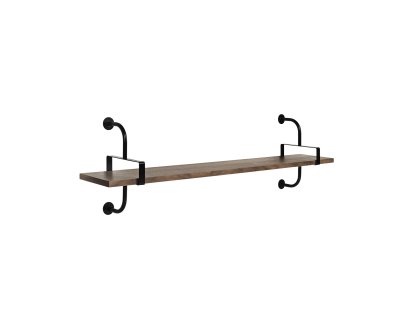 Étagère murale Démon, L 155 x H 46 cm, Noyer américain