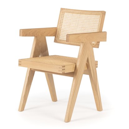 Chaise Capitol Complex, Chêne naturel, Avec accoudoirs