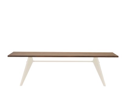 Table EM, 260 x 90 cm, Noyer américain massif huilé, Écru