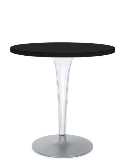 Table à manger TopTop, Rond Ø 70 x H 72 cm, Stratifié, Noir