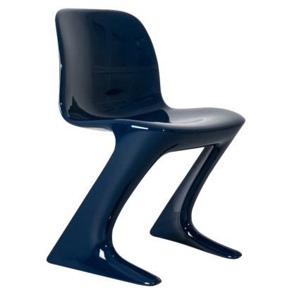 Chaise Z.Stuhl, Sans accoudoirs, Bleu acier