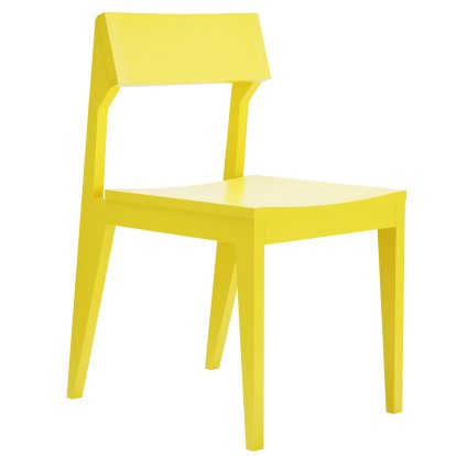 Chaise Schulz, Frêne jaune soufre, Non rembourré