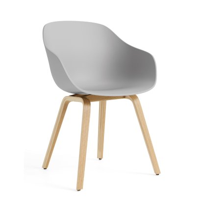 Chaise About A Chair AAC 222, Chêne laqué, Concrete grey 2.0