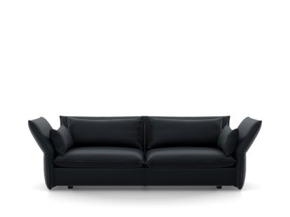 Canapé Mariposa, 3 places (H80,5 x L198 x P101,5 cm), Credo noir/anthracite