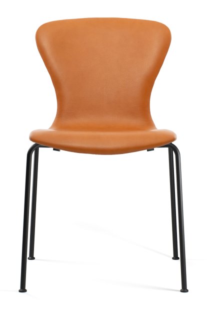 Chaise PLAYchair Tube, Sans accoudoirs, Cuir cognac