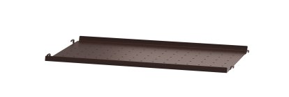 Planche métal String System, 58 x 30 cm, Rebord bas, Brun foncé