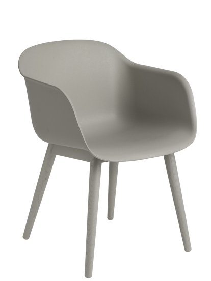 Chaise Fiber bois, Gris