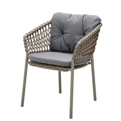Chaise Ocean, Open soft Rope – Taupe, Natté - Gris