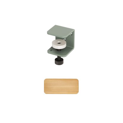 Etagère murale Tiptoe chêne massif, Étagère murale 45 cm, Gris eucalyptus