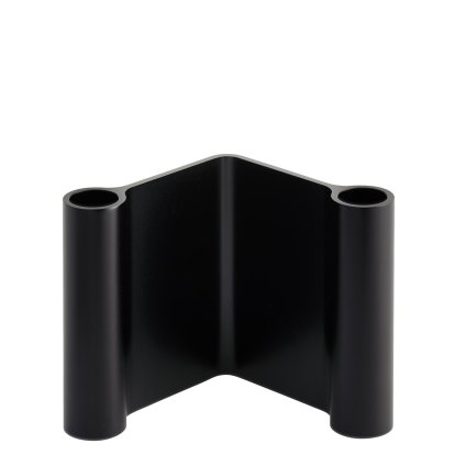 Bougeoir Pair, Noir, H 11 cm