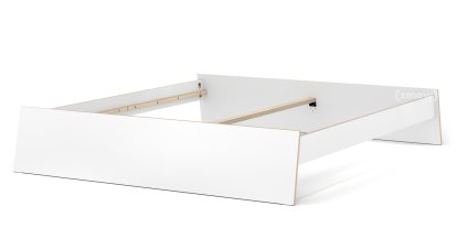 Lit Stockholm, 180 x 200 cm, Blanc, Sans tête de lit, Sans sommier