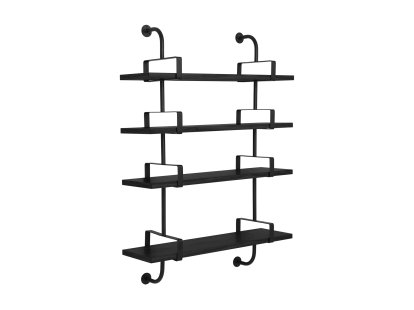 Étagère murale Démon, L 95 x H 140, Frêne teinté noir