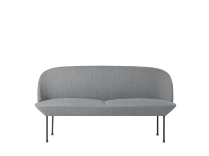 Canapé Oslo, 2 places, Tissu Fiord gris