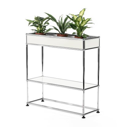 Table d'appoint USM Haller pour plantes Type 1, Blanc pur RAL 9010