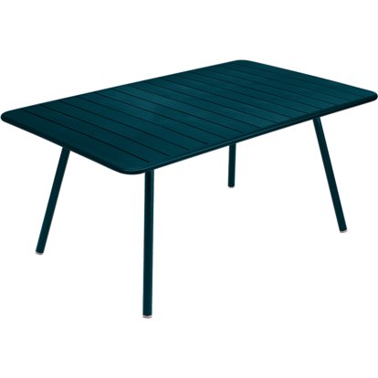 Table de Jardin Luxembourg , 165 x 100 cm, Bleu acapulco