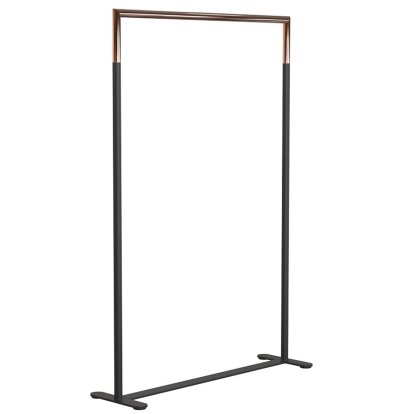 Portemanteau Bukto, Noir mat / cuivre poli, 100 cm