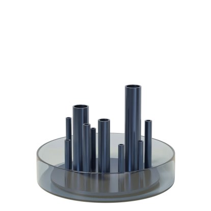 Vase Ikeru, Ø 19 x H 13 cm , Dusk Blue