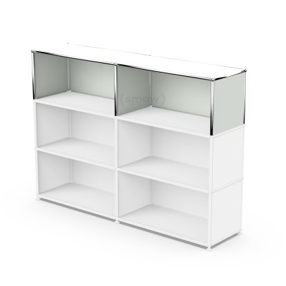 Kit d'extension verticale USM Haller 2, Gris clair RAL 7035, 35 cm