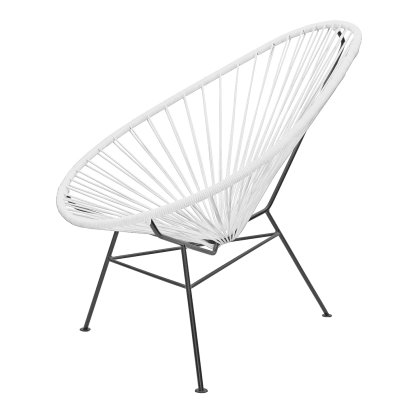 Chaise Acapulco Classic, Blanc / noir