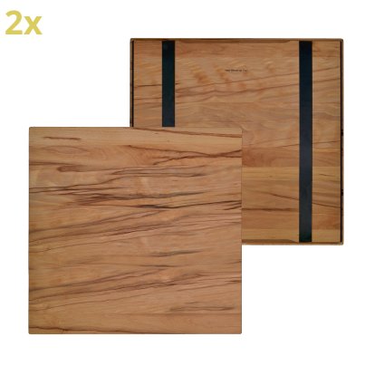 Plateau en bois (set de 2) pour étagères USM Haller, taille L, 50 cm x 50 cm,  Coeur de hêtre
