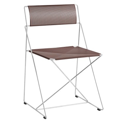 Chaise X-Line Outdoor, Rouge oxyde, Galvanisé