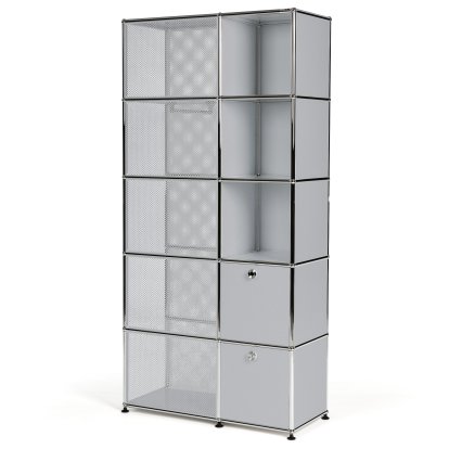 Penderie-vestiaire type 3 USM Haller, Argent mat USM