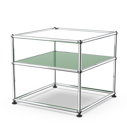 USM Haller table d'appoint Type 2, Verre, Vert USM