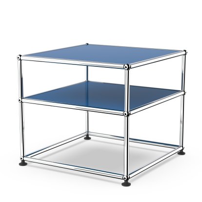 USM Haller table d'appoint Type 2, Métal, Bleu gentiane RAL 5010