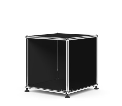 Table d'appoint USM Haller pour salle d'attente, H 35 x L 35 x P 35 cm, Noir graphite RAL 9011