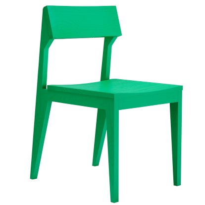 Chaise Schulz, Frêne émeraude, Non rembourré