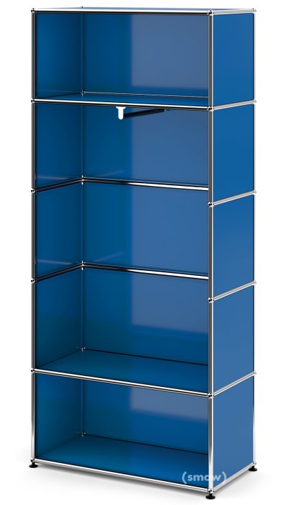 Penderie USM Haller M avec tringle Type 1, Bleu gentiane RAL 5010