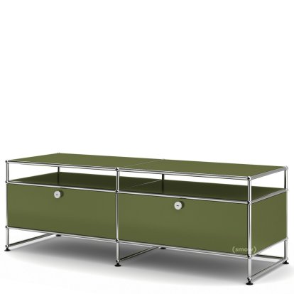 Meuble TV L USM Haller, Vert olive RAL 6003