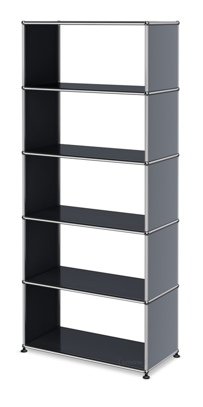 Étagère USM Haller sans panneaux arrières, Anthracite RAL 7016