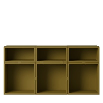 Buffet modulaire Stacked 5, Vert brun