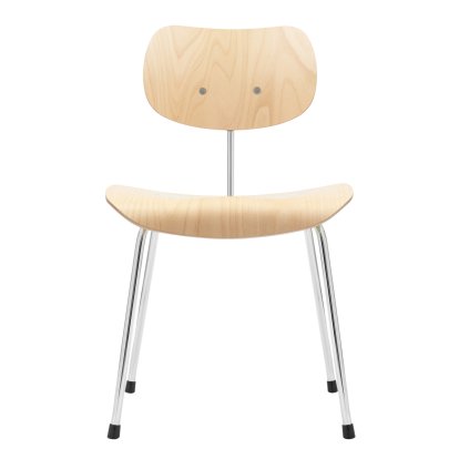 Chaise SE 68, Non-empilable, Sans rembourrage, Chromé, Sans accoudoirs, Hêtre, naturel