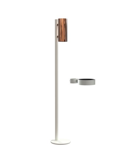 Nova distributeur de Désinfectant pour Sols, Blanc mat, Cuivre poli