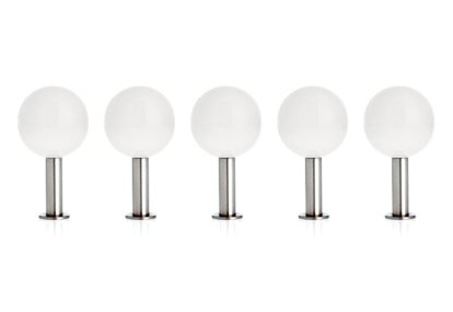 Patères Dots - Lot de 5, Blanc neige