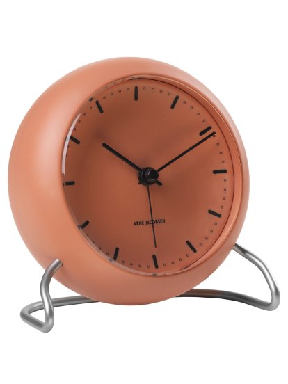 Horloge de table AJ City Hall Bordur, Orange pâle