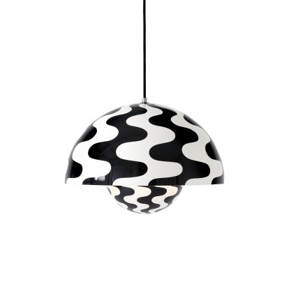 Suspension Flowerpot VP7, Noir/blanc