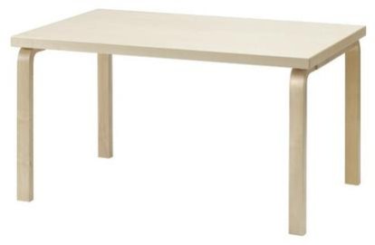Tables 81B / 82B / 83, Placage bouleau, 135 x 85 cm (82B)