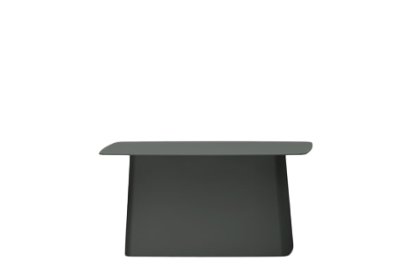 Metal Side Table Outdoor, Grande (H 35,5 x l 70 x P 31,5 cm), Dimgrey