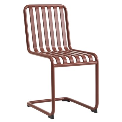 Chaise cantilever Palissade, Rouge oxyde, Sans accotoirs