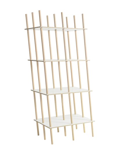 Étagère ES, FU (bouleau contreplaqué) blanc